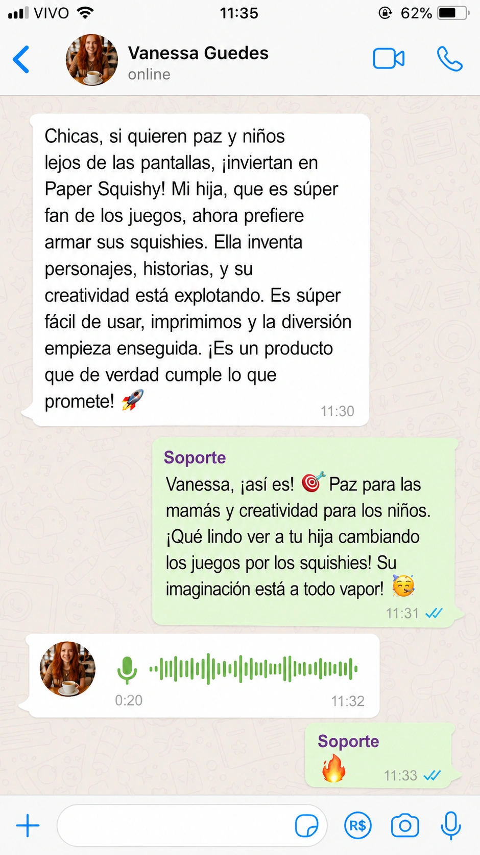 Captura de conversación real en WhatsApp 8